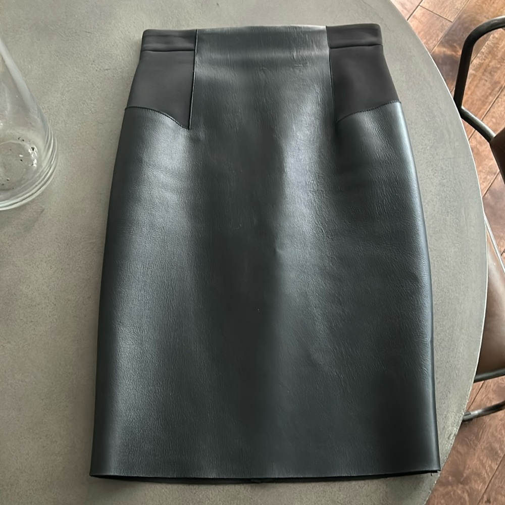 NWOT Judith & Charles leather pencil skirt size 0